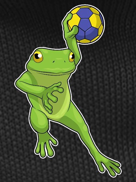 Frog Handball Player Handball