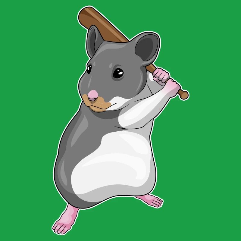 Hamster Baseball Batte de Baseball