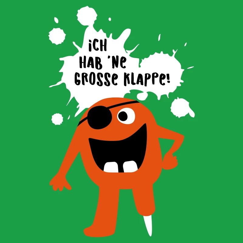 Monster große Klappe Großmaul Comic coole Quotes