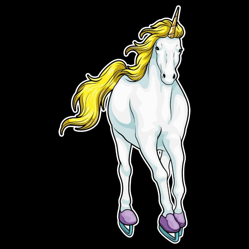 Einhorn Eislaufen Schlittschuhe