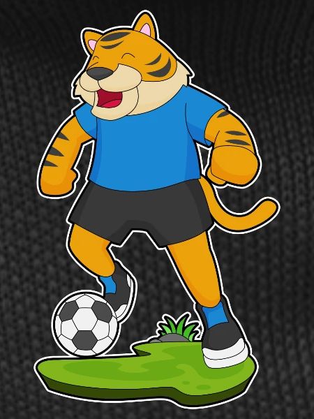 Tiger Soccer Player Soccer