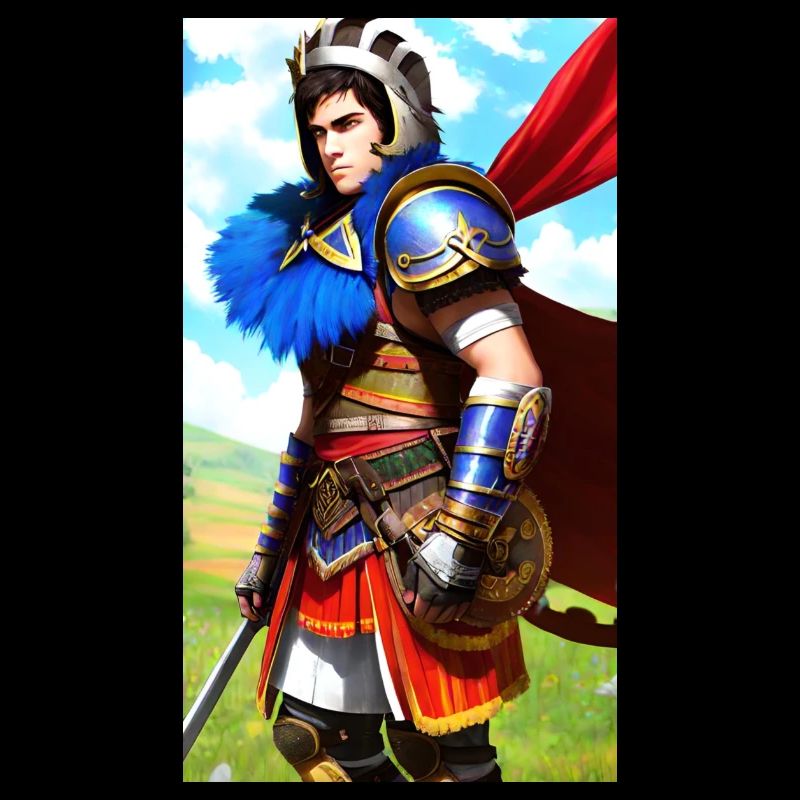 Mehrfarbiger Ritter Gladiator