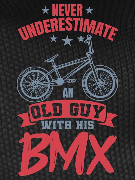 Old BMX cyclist