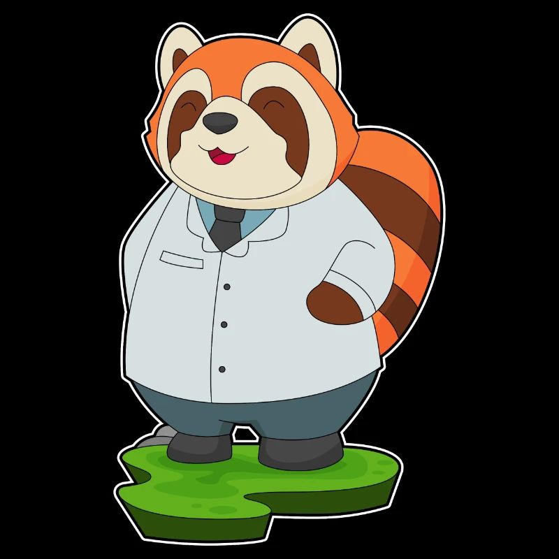 Médecin panda roux