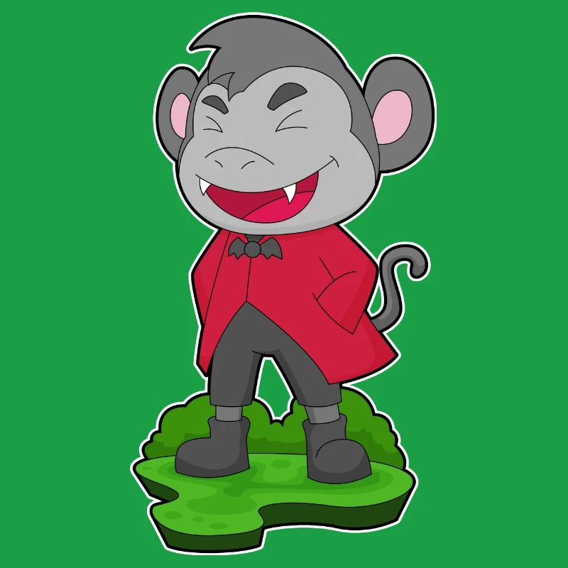 Monkey Halloween Vampire