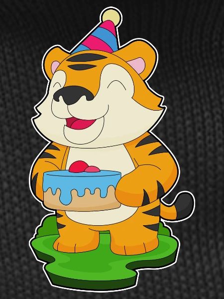 Tiger Birthday Cake