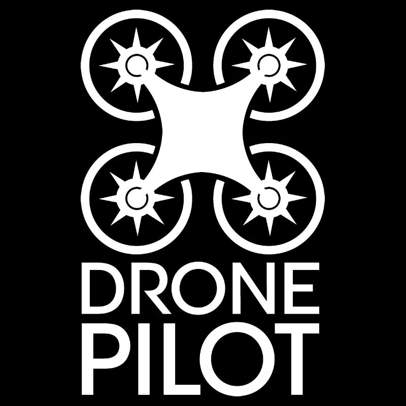 Drone Pilot Flug lustige Sprüche fliegen Logo icon