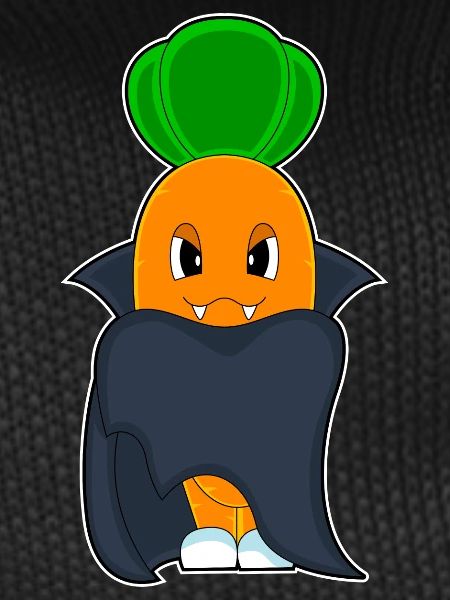 Carrot Halloween Vampire