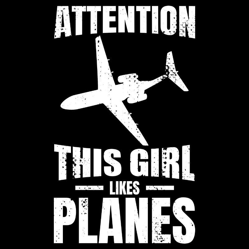 Dieses Mädchen mag Flugzeuge