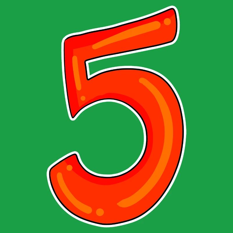Symbole de cinq chiffres 5