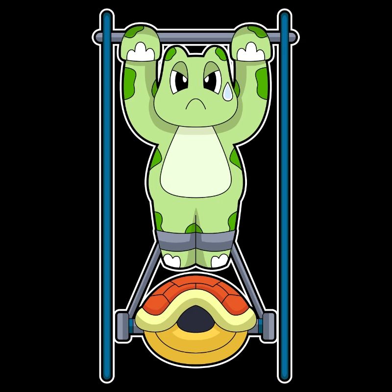 Turtle Bodybuilder Pull-ups Bodybuilding