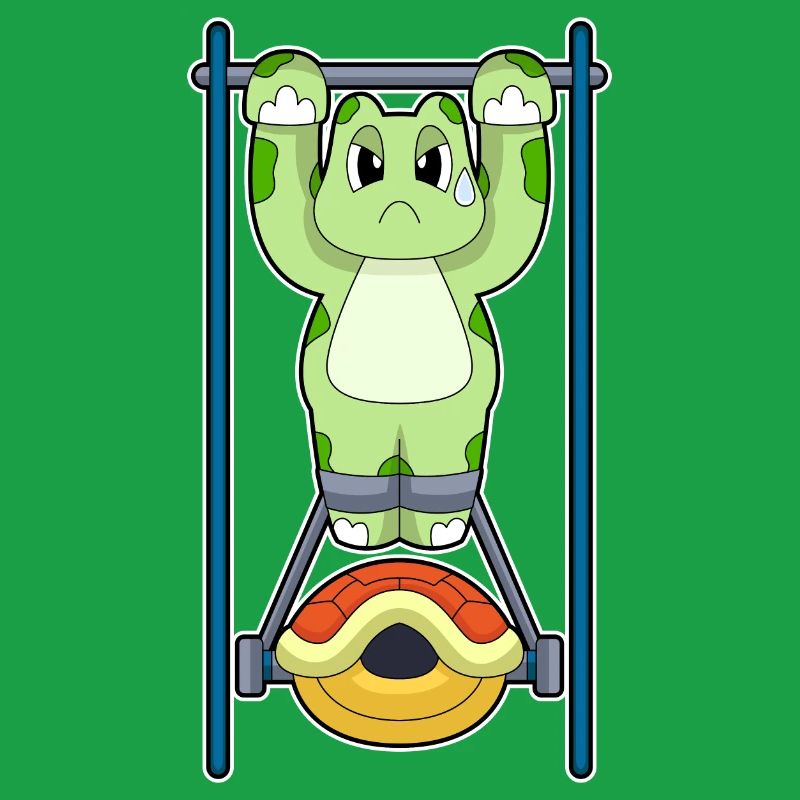 Turtle Bodybuilder Pull-ups Bodybuilding