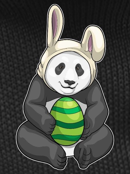 Panda Easter Bunny Ears