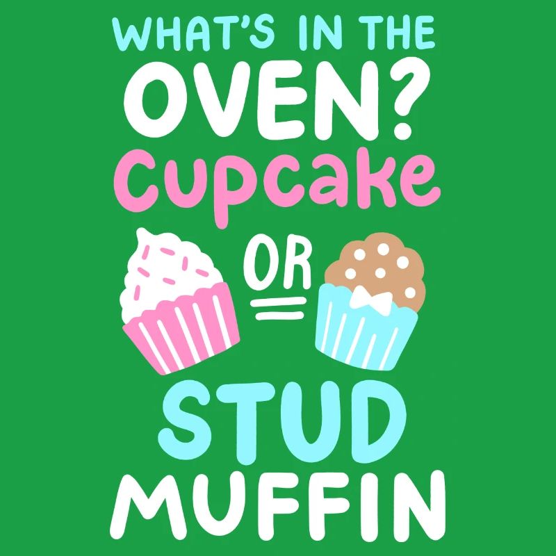 Cupcake oder Stud Muffin Gender Reveal Party