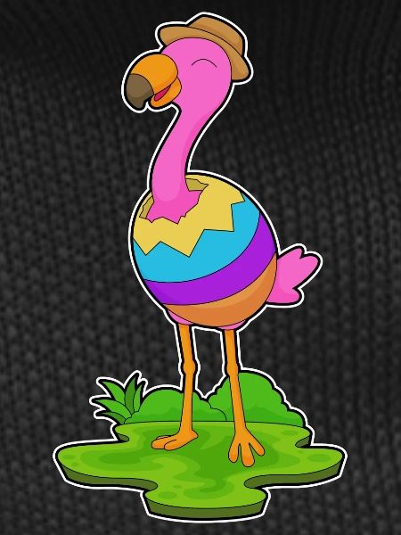 Oeuf de Pâques Flamingo