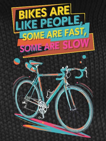 Colourful Bicycle Motivational Design