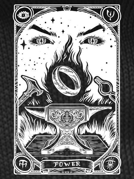 One ring tarot white