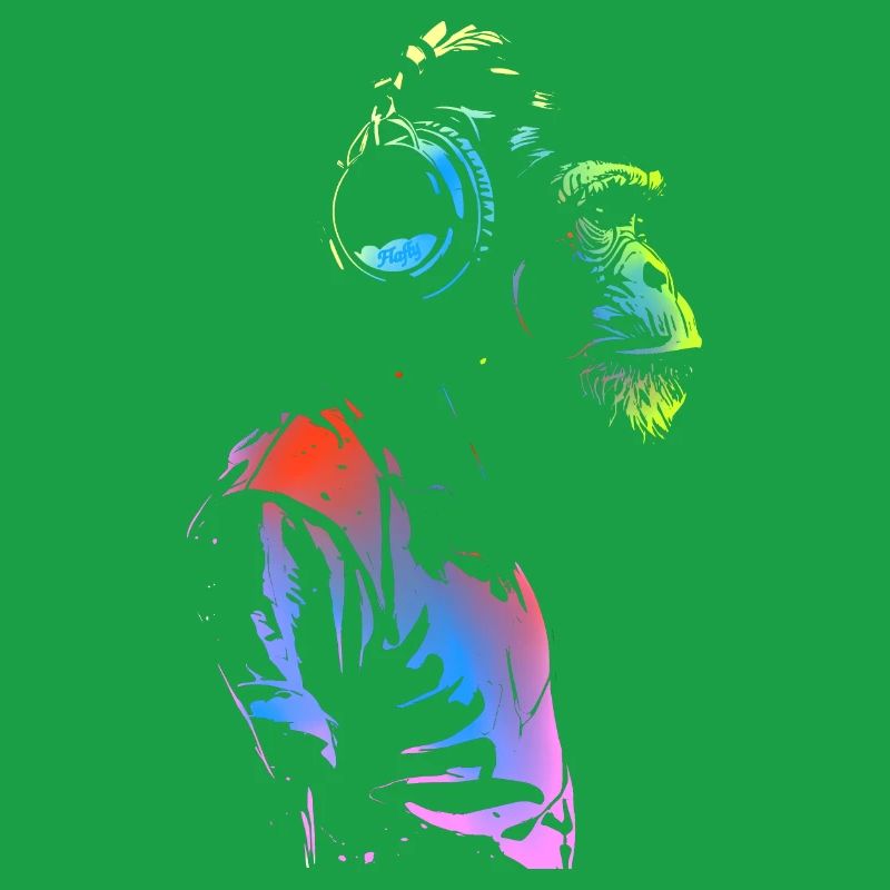 Affe mit Kopfhörern 🎧