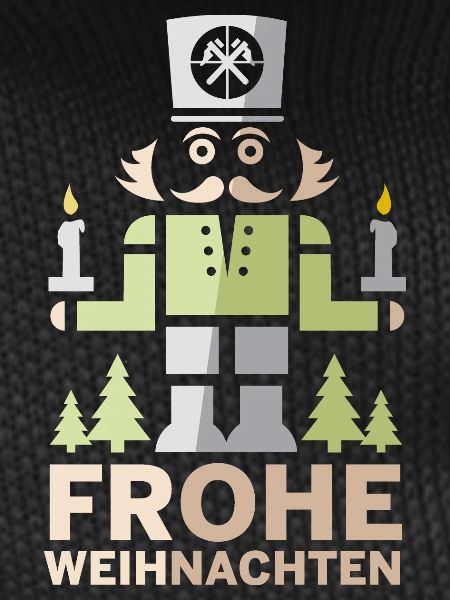 Merry Christmas Erzgebirge Miner Nutcracker