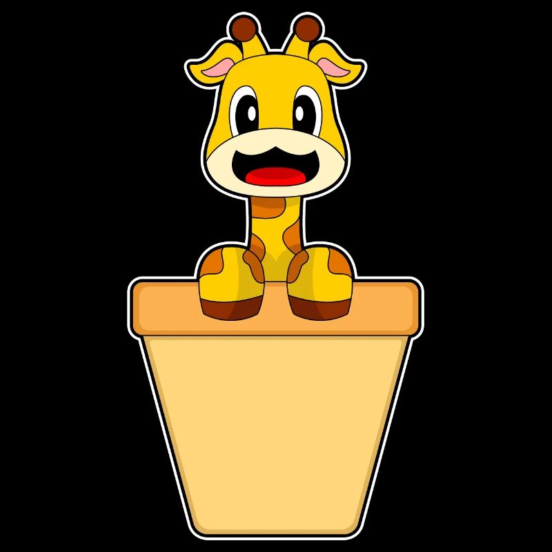 Cornet de crème glacée girafe
