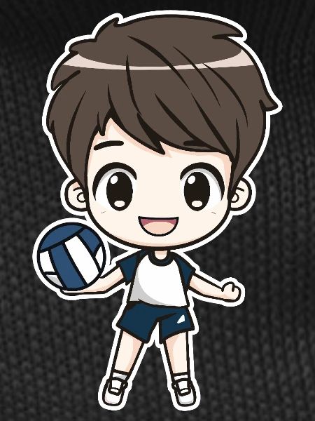 Little Volleyball Player Boy