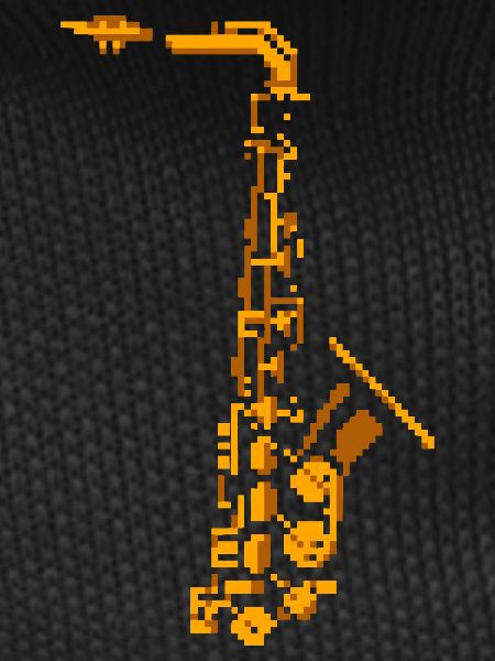 Saxophone Pixel Art