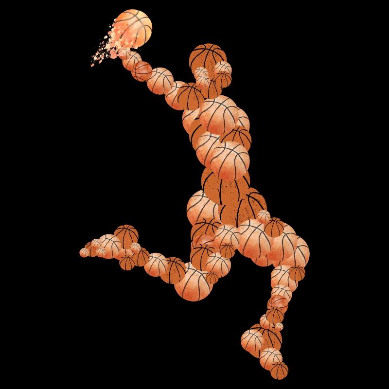 Motif abstrait de basket-ball