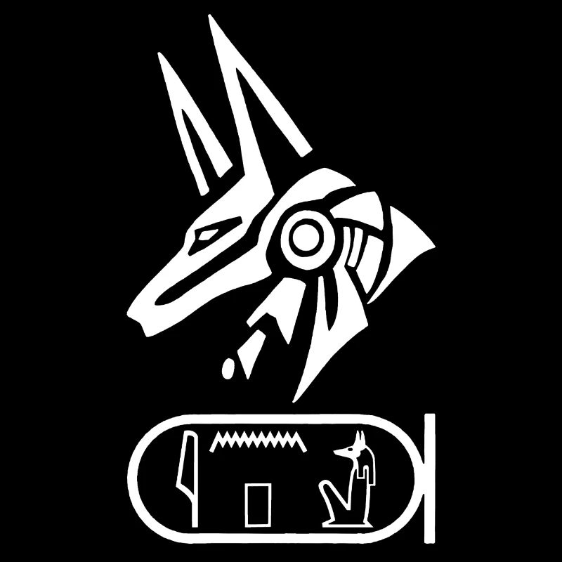 Egyptian god Anubis (white)