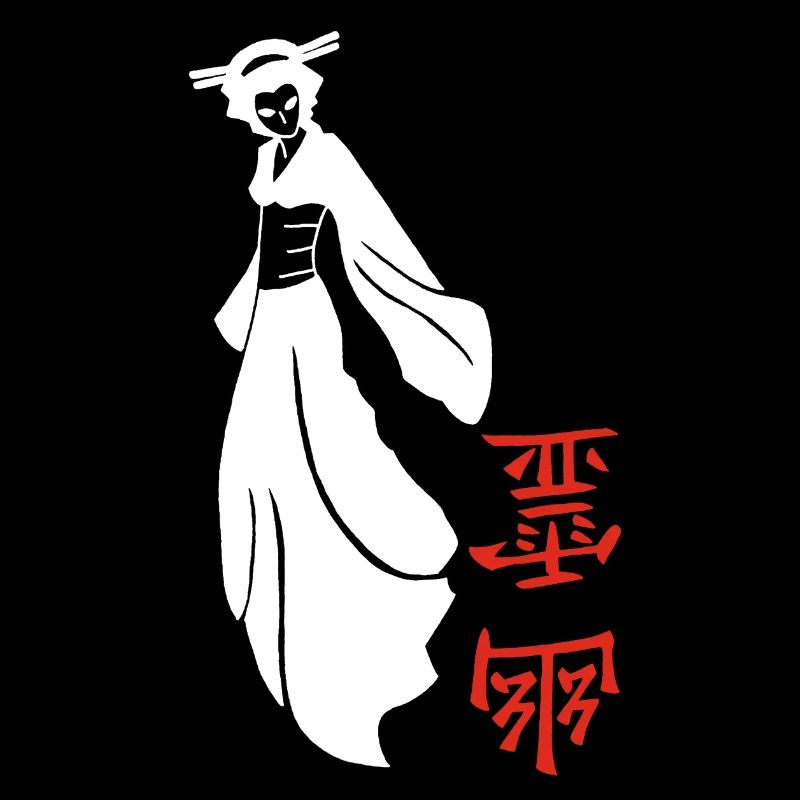 Weißer japanischer Geist