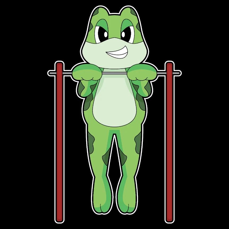 Frog Bodybuilder Pull-ups Bodybuilding
