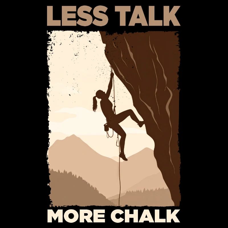 Climber Silhouette Motivational Design