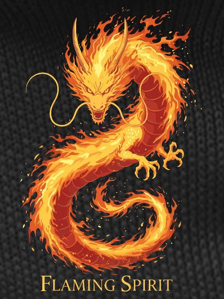 Flaming Ghost Dragon