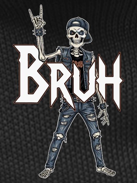 Bruh Skeleton Rocker