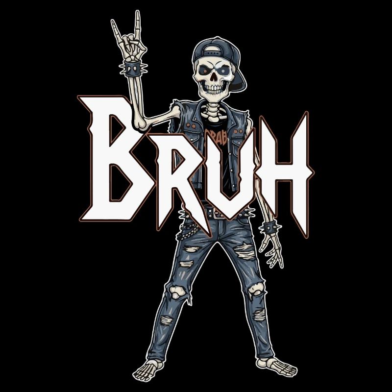 Bruh Skeleton Rocker