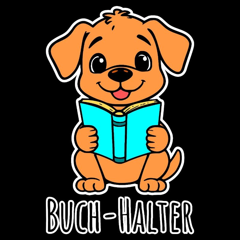 Ein niedlicher kleiner Buch-Halter Hund, so süß!!