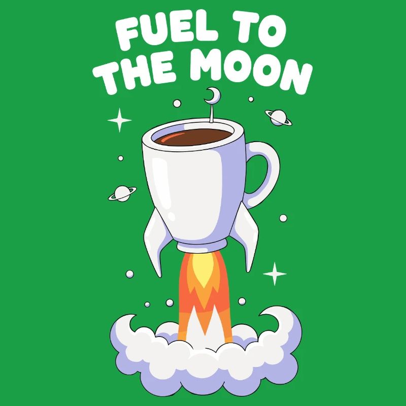 Coffee Rocket Moon Flight