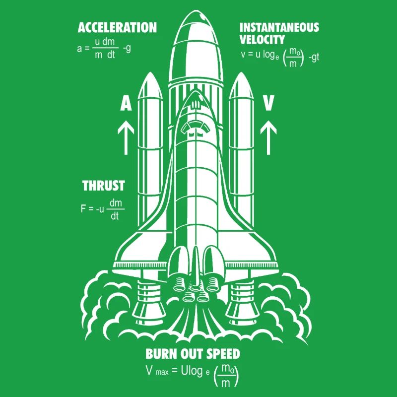 Rocket Propulsion Formula Nerdy STEM Rakete Geschenk