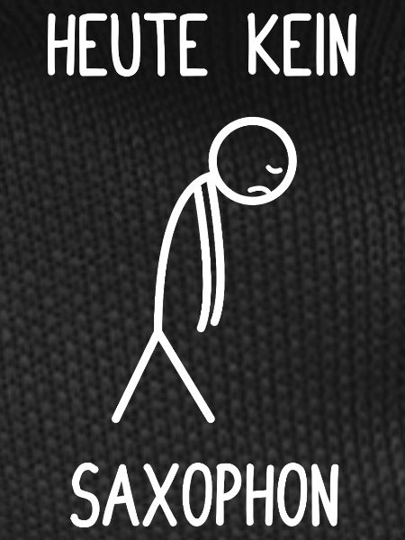 No saxophone player today