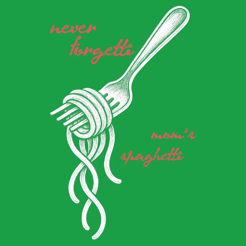 Never Forgetti Spaghetti Fork Drawing