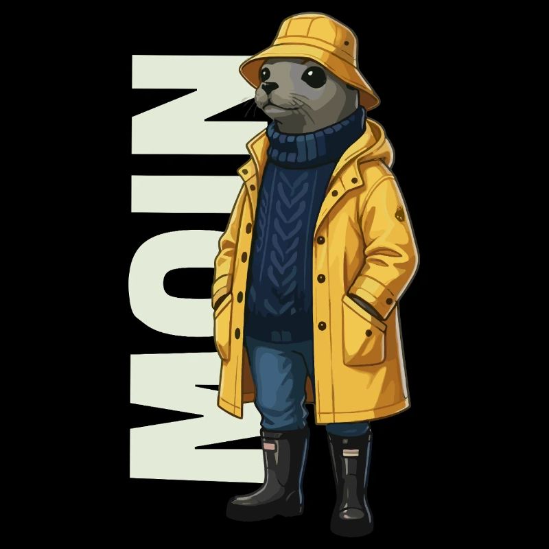 Seehund Moin – Regenmantel Design