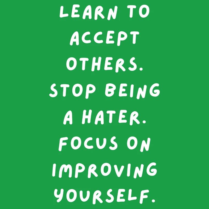 Learning acceptance, self-improvement