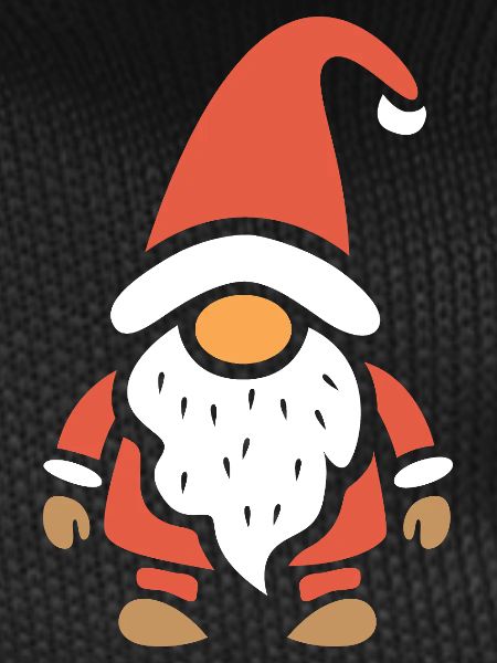 Cute Christmas Gnome Cartoon