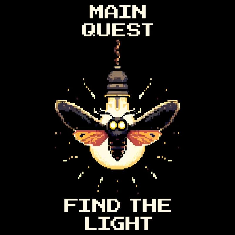Find the Light | Main Quest Retro Gaming Humor