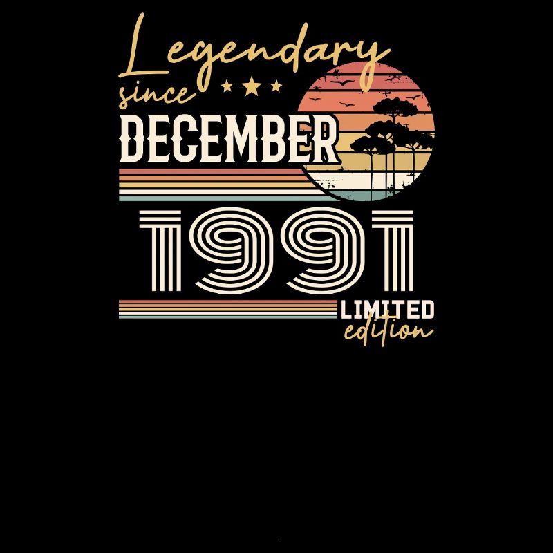 Cadeau 34e Anniversaire Décembre 1991