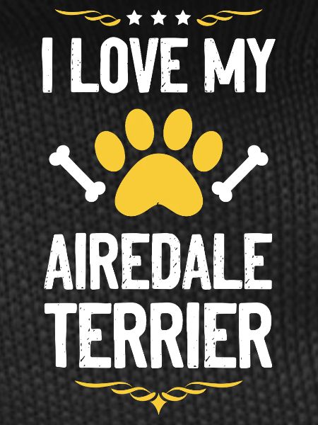 Airedale Terrier Lover Motif