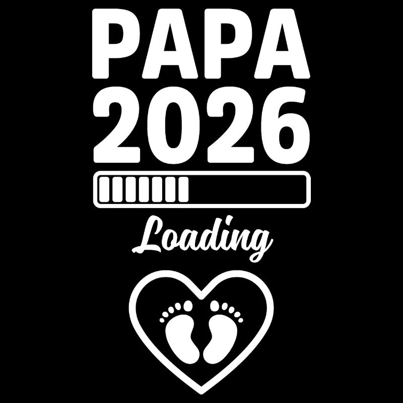 Papa 2026 Loading Dad Vater Vatertag Geschenk