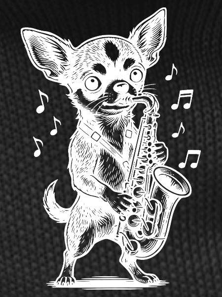 Chihuahua Saxophone Design