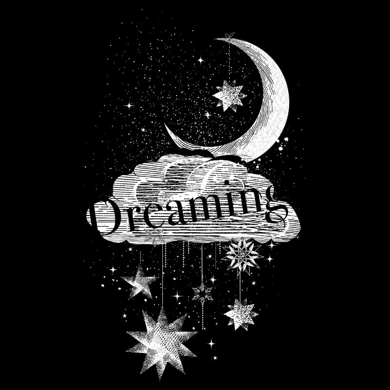 Dreaming Moon Cloud Stars Desig