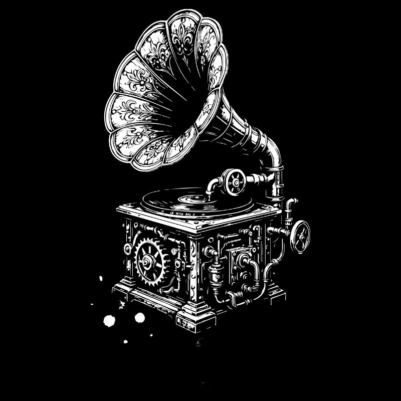 Charme vintage de gramophone