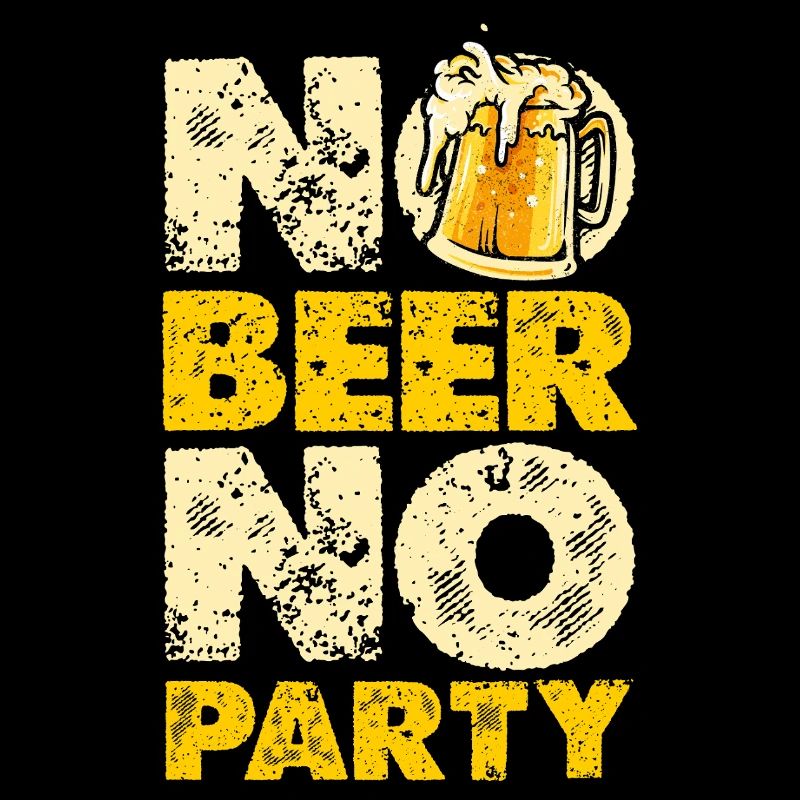 Pas de bière, pas de fête – Graphique de la chope de bière